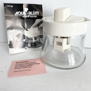 Vtg Aqua Blum Underwater Stem Cutter Glass Decanter With Instructions RoseStar